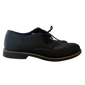 Men's Matte Black Lace-Up Dress Shoes